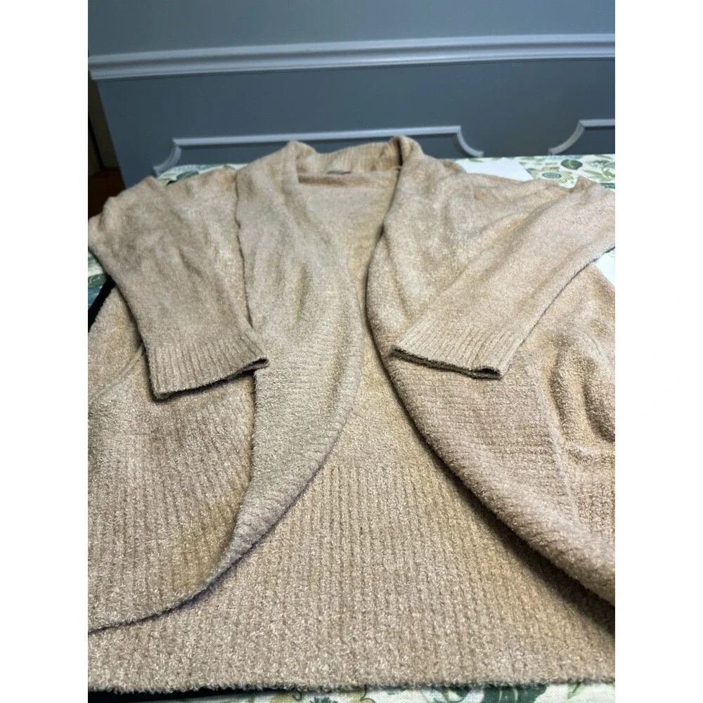 Barefoot Dreams Circle Cardigan CozyChic Lite Open Cardi Sweater Pockets Sz M